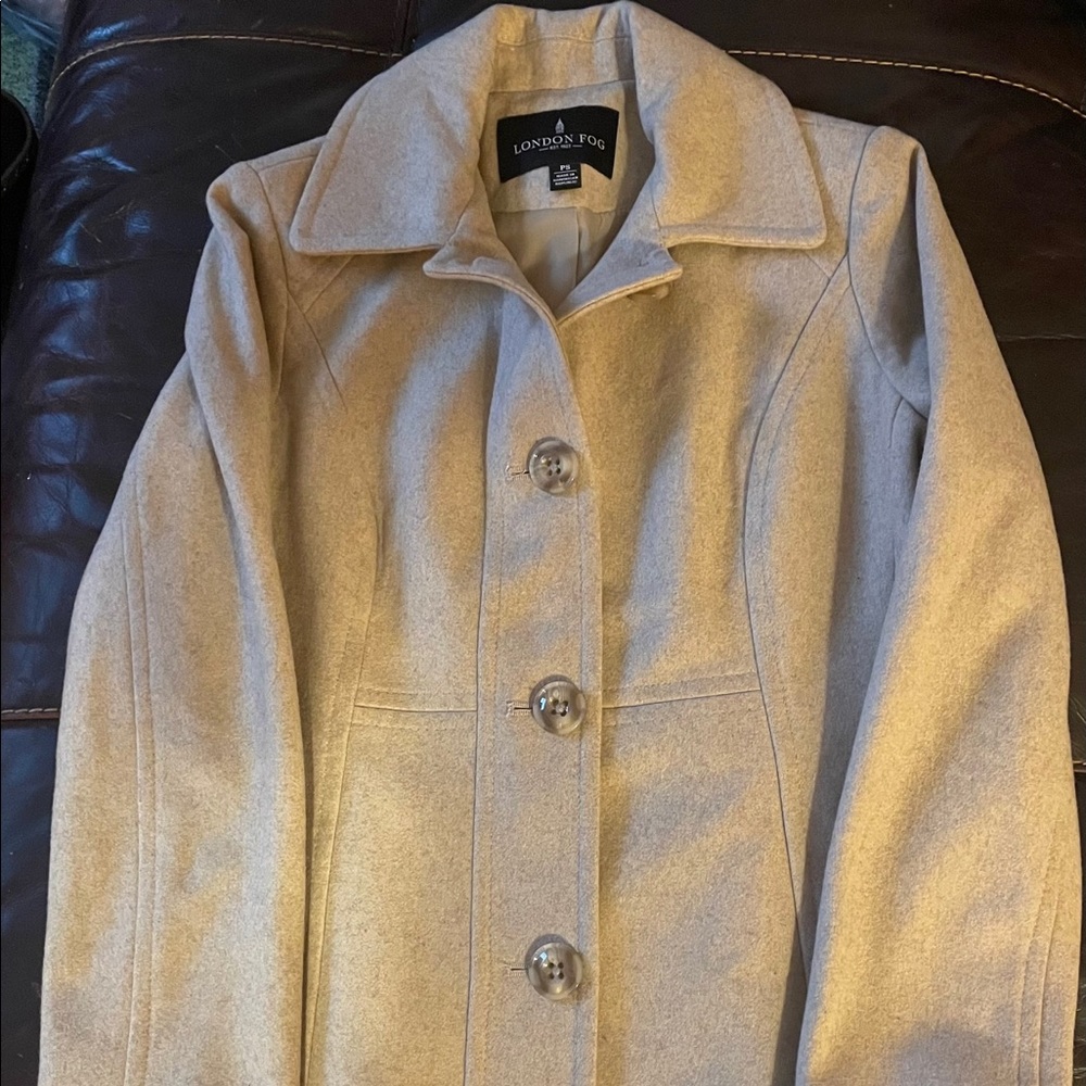 London fog beige petite small jacket